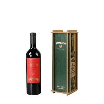 DS Cheap Wood Wine Storage Box UV Printing Gift Packaging Red Wine Wooden Box